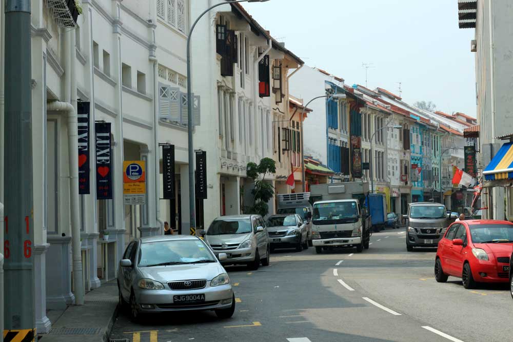Закругленные улицы - одна из особенностей Чайнатауна
