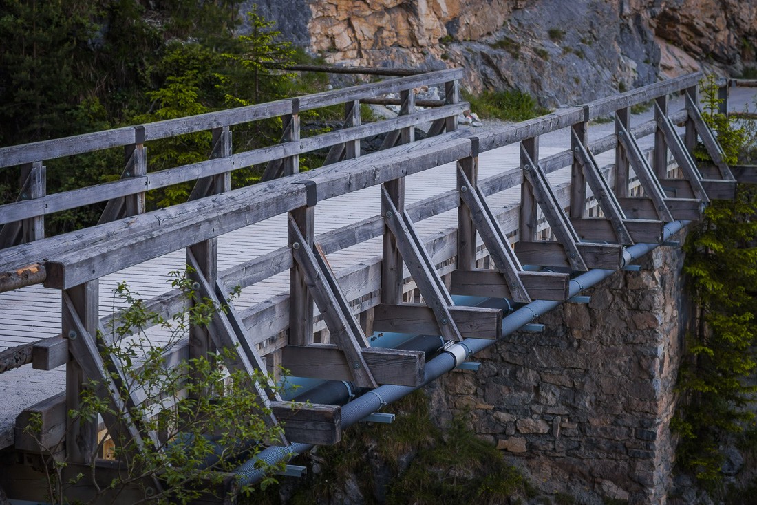 Мост через пропасть, заботливо построенный австрийцами