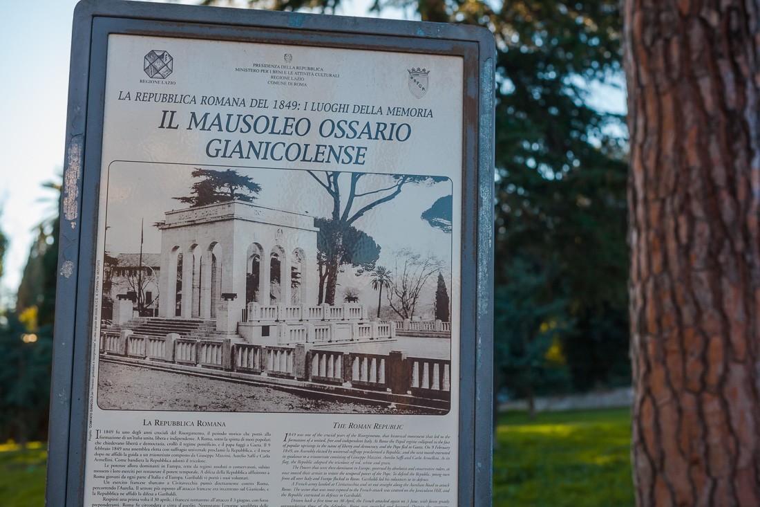 IL Mausoleo Ossario Gianicolense