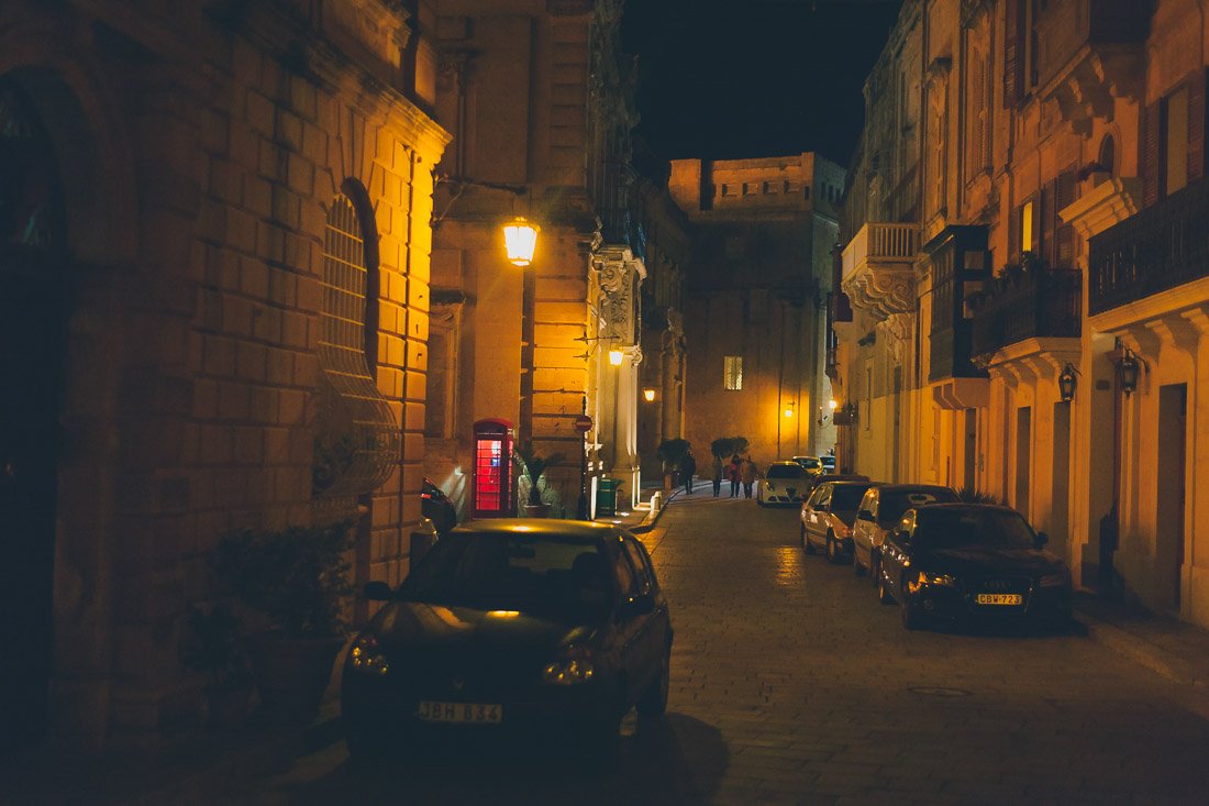 На улицах Мдины ночью - часть 2