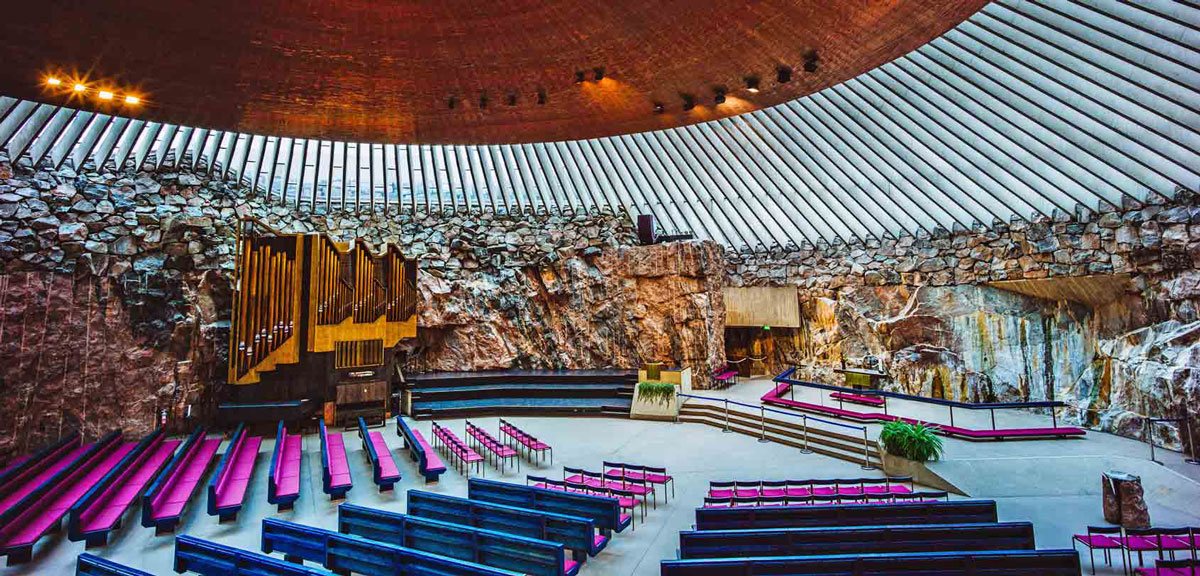 На удивление, религиозные здания в Хельсинки тоже отвечают современным тенденциям в дизайне и красоте