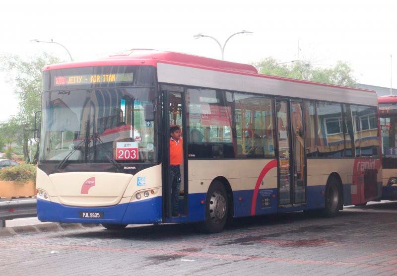 Типичный автобус Пенанга