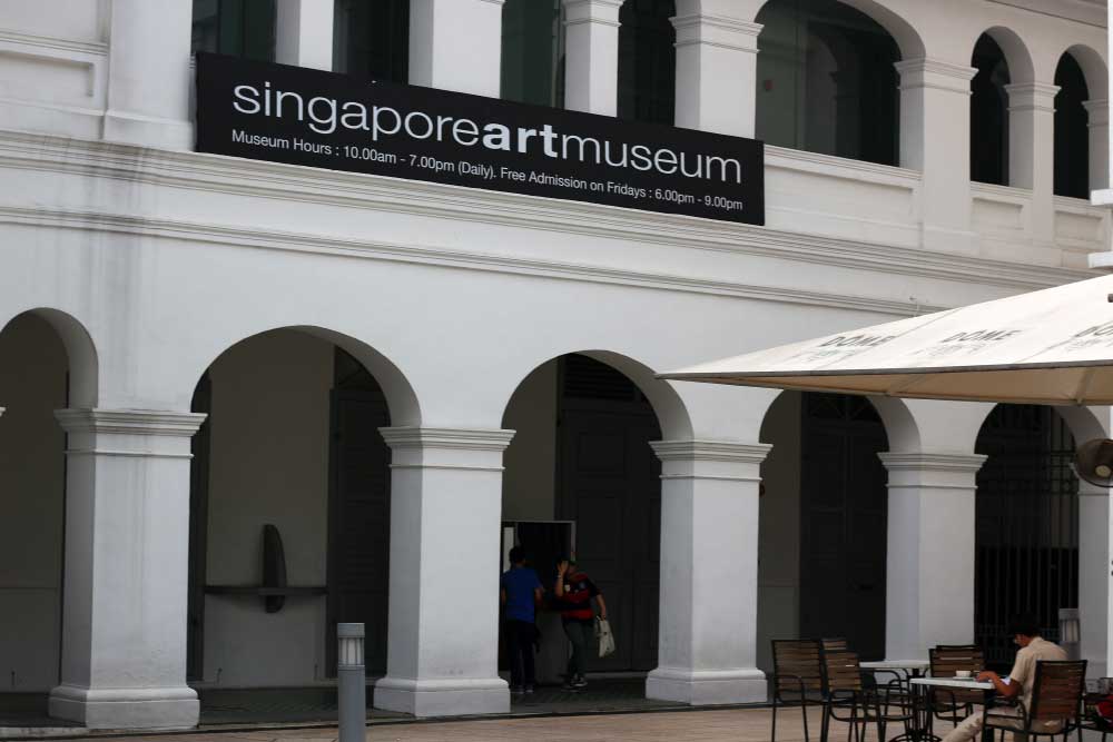 Вход в музей искусств Сингапура