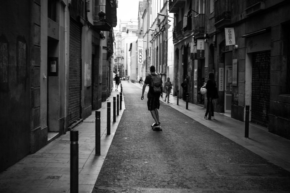 На улицах Барселоны - одно из популярных средств передвижения
