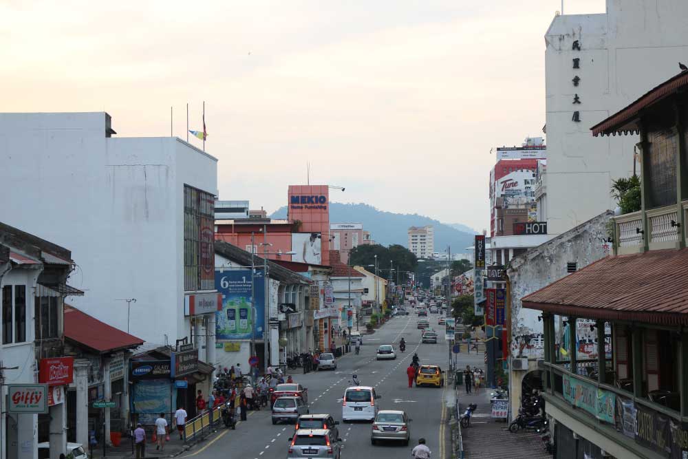 Улицы Джорджтауна, Пенанг, Малайзия